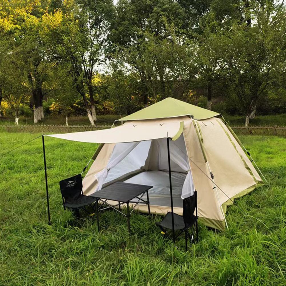 Cheap Goat Tents 4 6 People Outdoor Tent Portable Folding Sun Protective Rainstorm Prevention Four sided Full Automatic Tent   